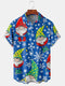 Men's Christmas Funny Graphic Short Sleeve Hawaiian Shirt